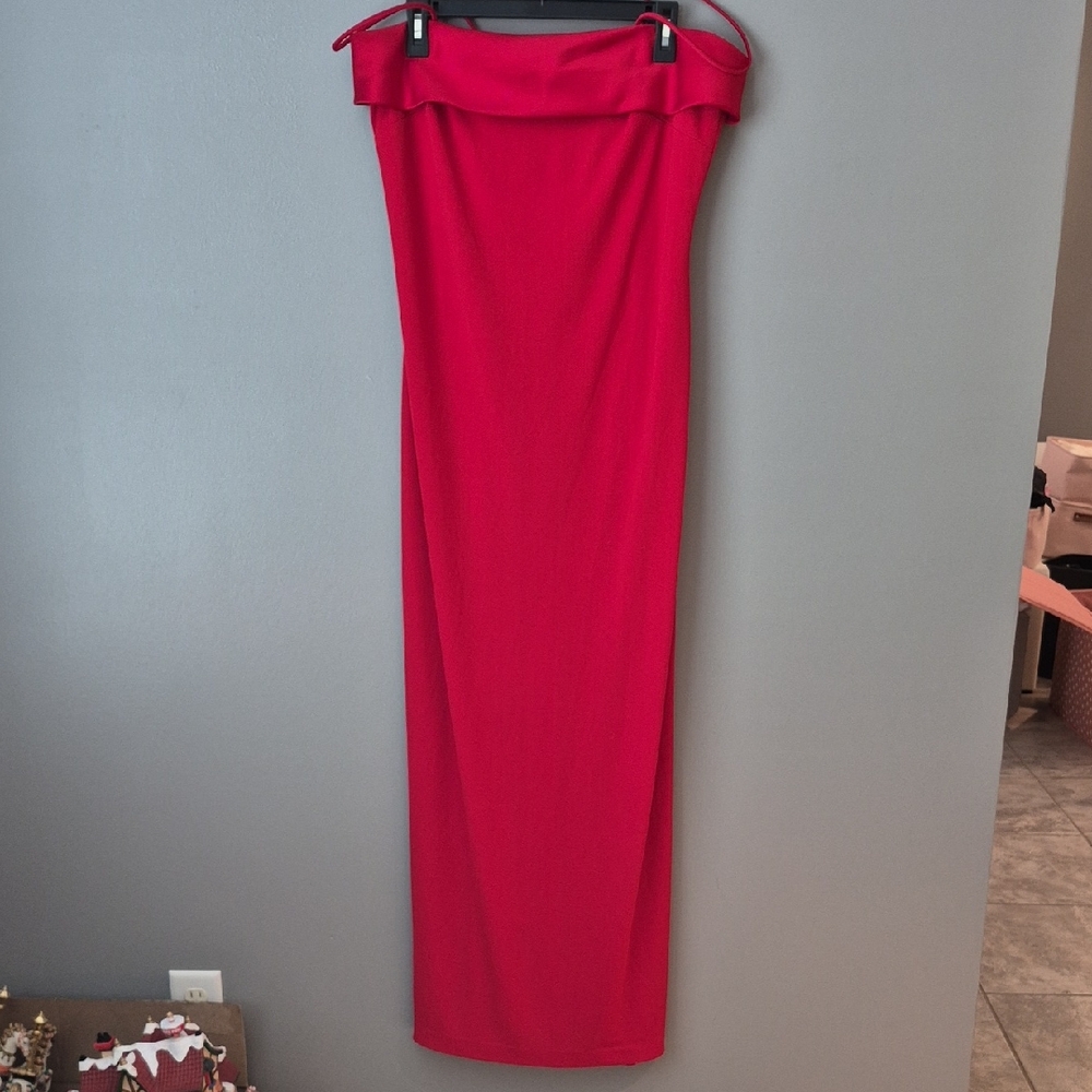 Alex Evenings Strapless Red Dress